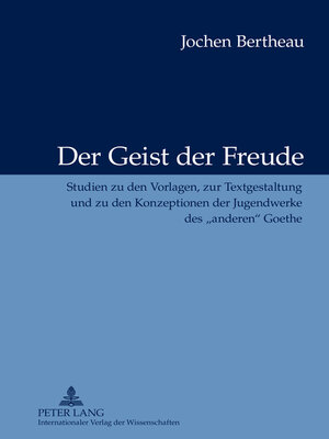 cover image of Der Geist der Freude